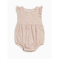 Sommer Romper - Primrose / Fog + Shell Baby : One Pieces : Rompers : Short Sleeves Kendi Sommer Romper - Primrose / Fog + Shell | Colored Organics®