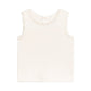 Selene Lace Tank - Ivory Baby-Kids : Tops : Tees : Short Sleeves Kendi Selene Lace Tank - Ivory for Baby | Colored Organics®