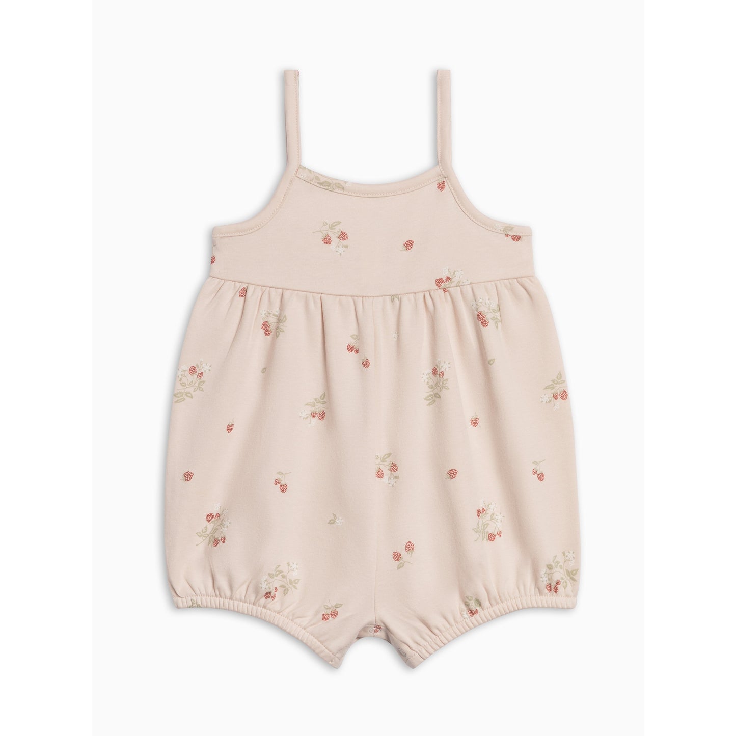 Sosi Tank Romper - Raspberries / Shell + Mint Baby : One Pieces : Rompers : Short Sleeves Kendi PRE ORDER Sosi Tank Romper Organic | Colored Organics®