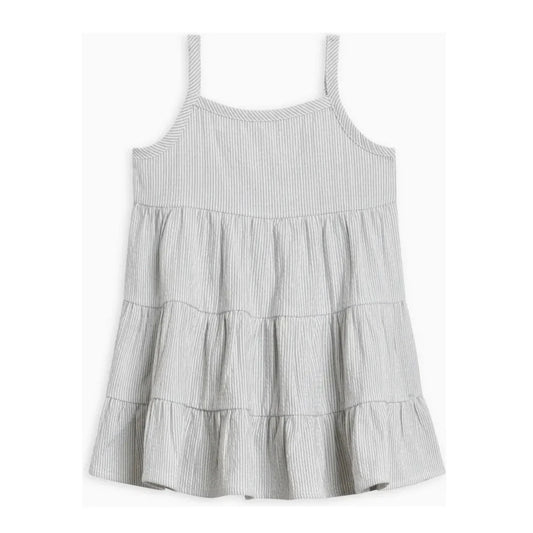 Cari Seersucker Tiered Dress - Mist