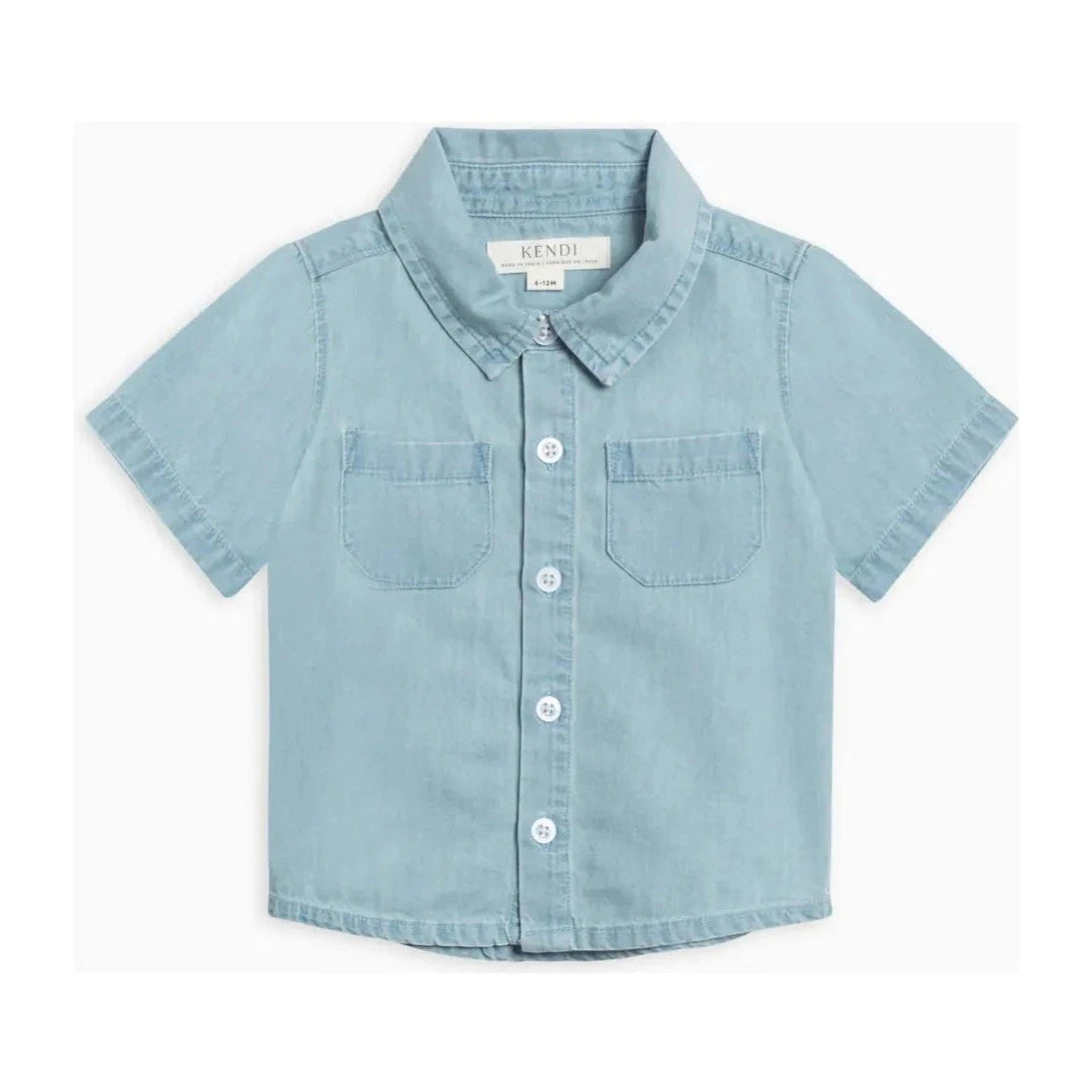 Graham Chambray Collared Button Down Shirt