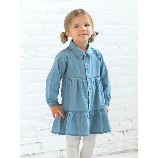 Roxy Chambray Shirt Dress - Medium Chambray