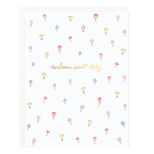 Sweet Baby Petite Floral Card