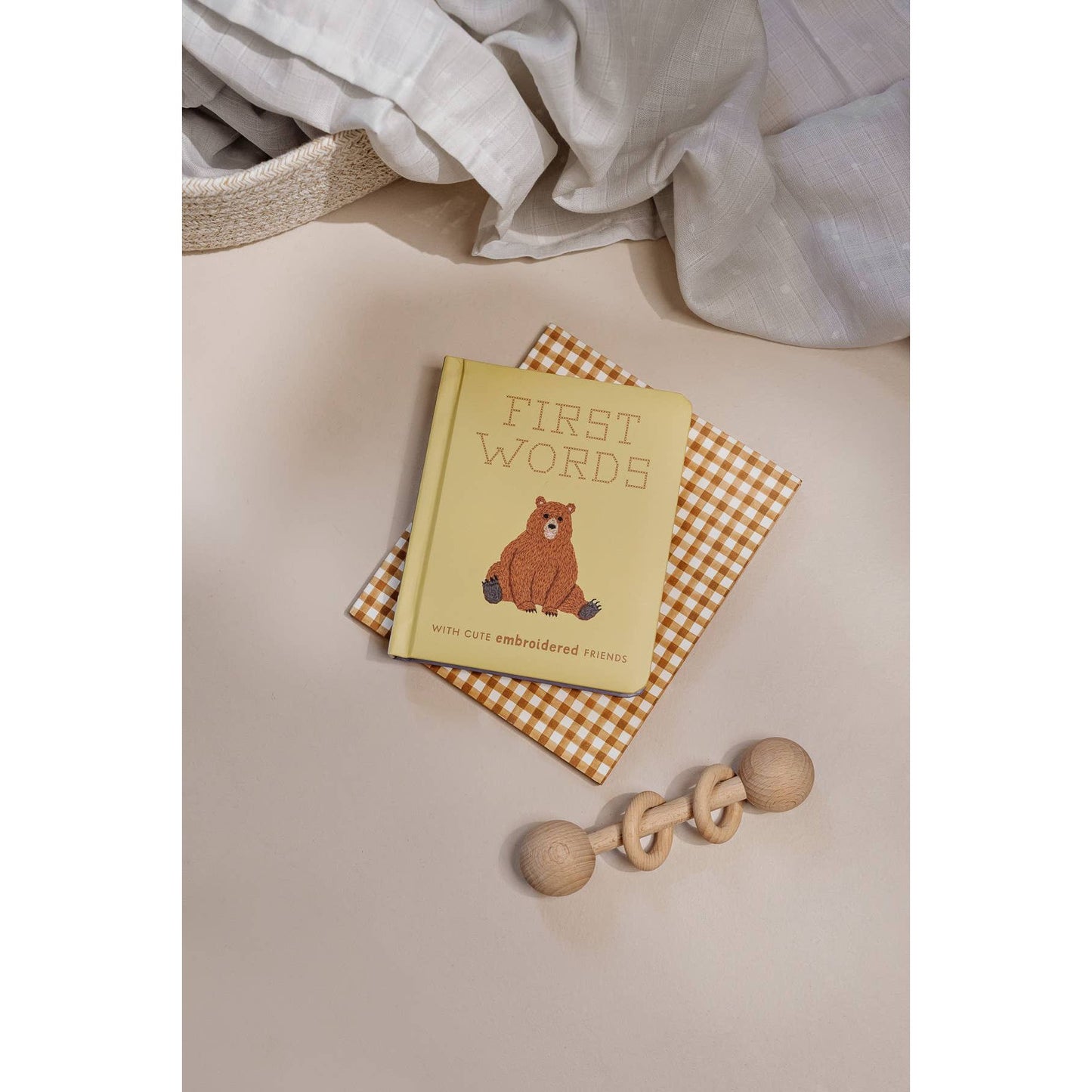 First Words with Cute Embroidered Friends