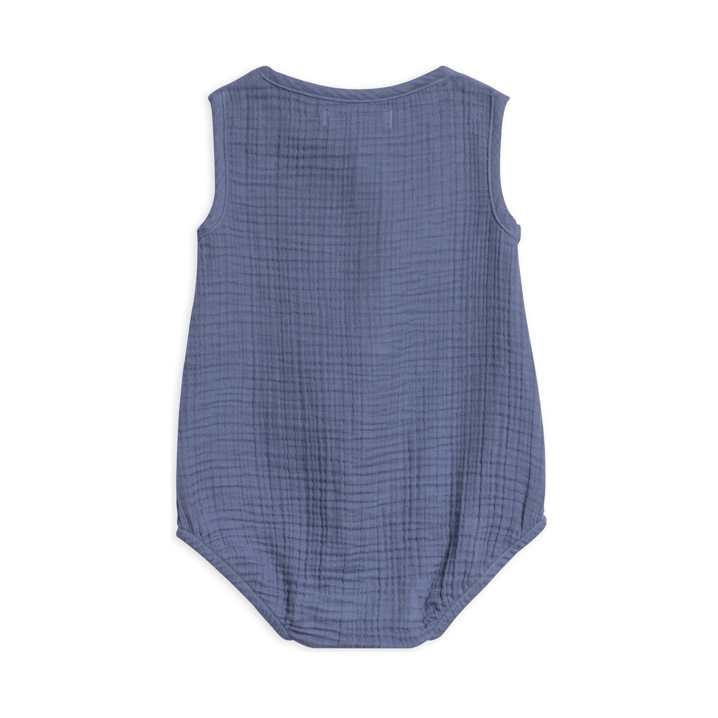 Organic Baby Bowie Muslin Bubble Romper - Marino