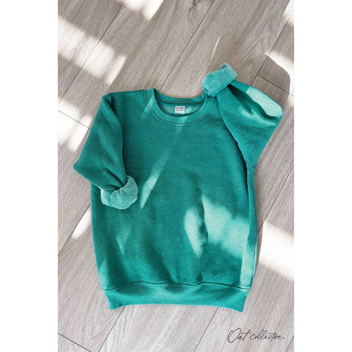 OAT COLLECTIVE - BASIC SOLID  Unisex Graphic Sweatshirt: HEATHER ROYAL / 8/9