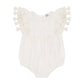 Mer St Barth Anna Baby Romper White Eyelet