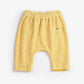 Yellow Stripes Terry Cloth Harem Pants