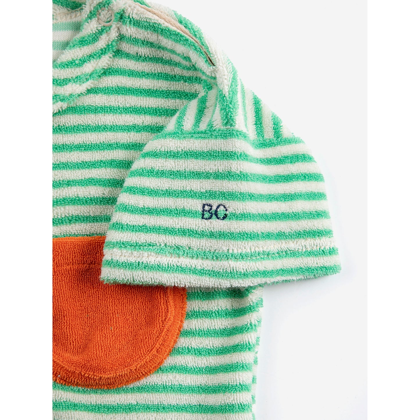 Green Stripes Terry Cloth Tshirt