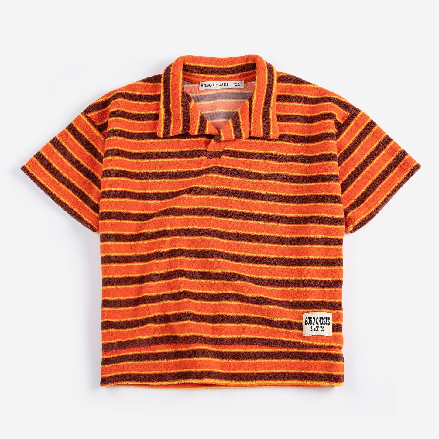 Striped Brick Terry Cloth Polo
