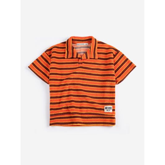 Striped Brick Terry Cloth Polo