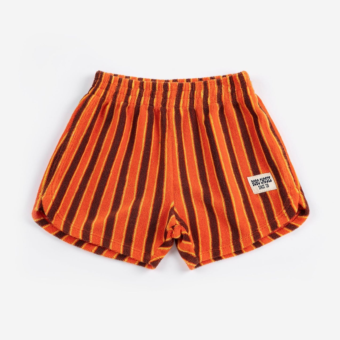 Striped Brick Terry Cloth Shorts