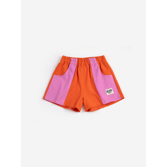Color Block Woven Shorts