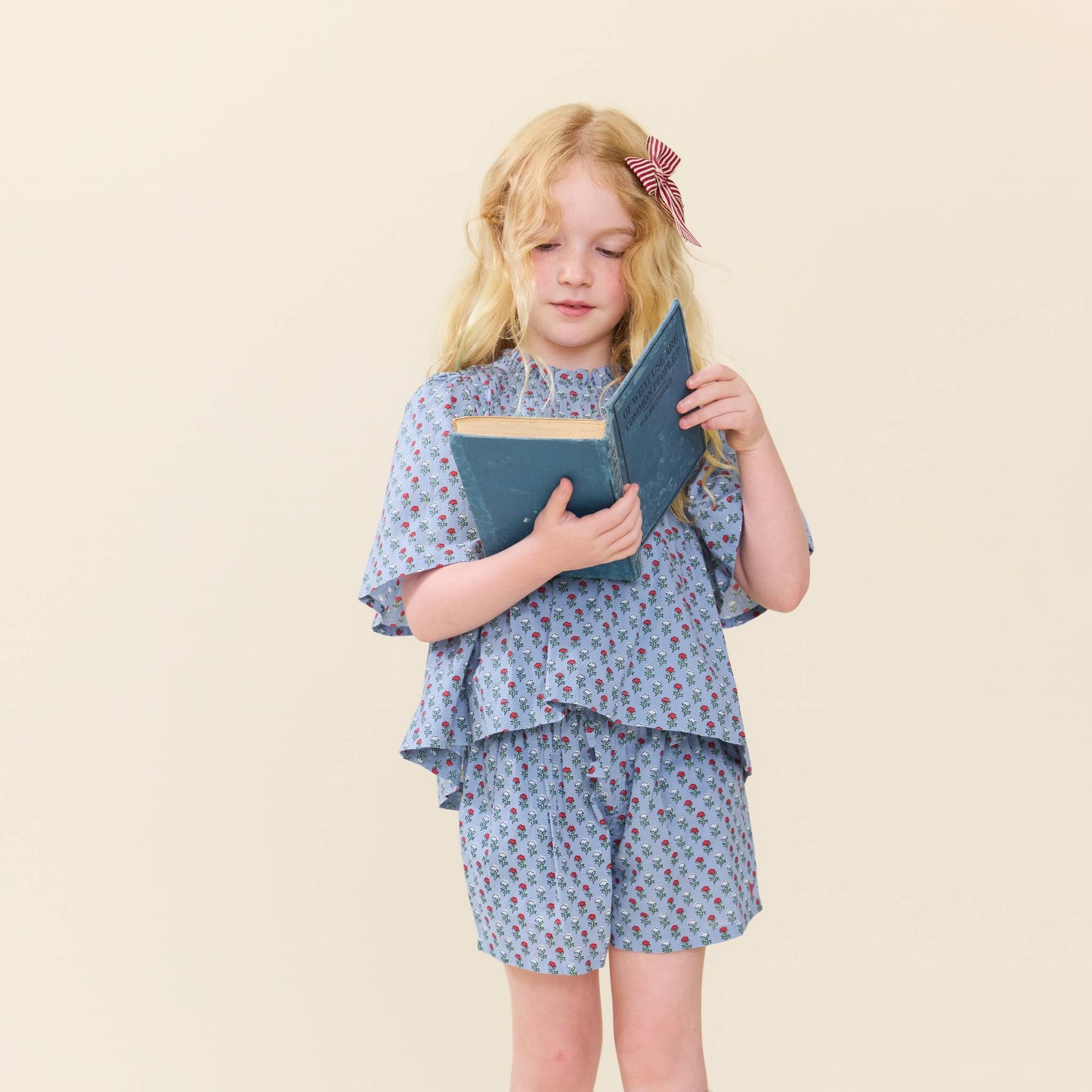 Girls Jaipur Top - Light Blue Carnation
