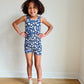 Active Tank Top + Biker Short - Daisy | Bluejay