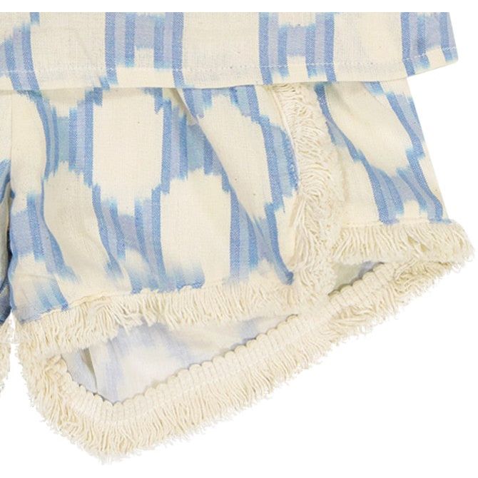 Mer St Barth Colette Girls' Top and Short Set Sky Blue IKat