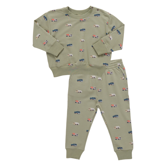 Baby Jax Jogger Set - Dump Trucks
