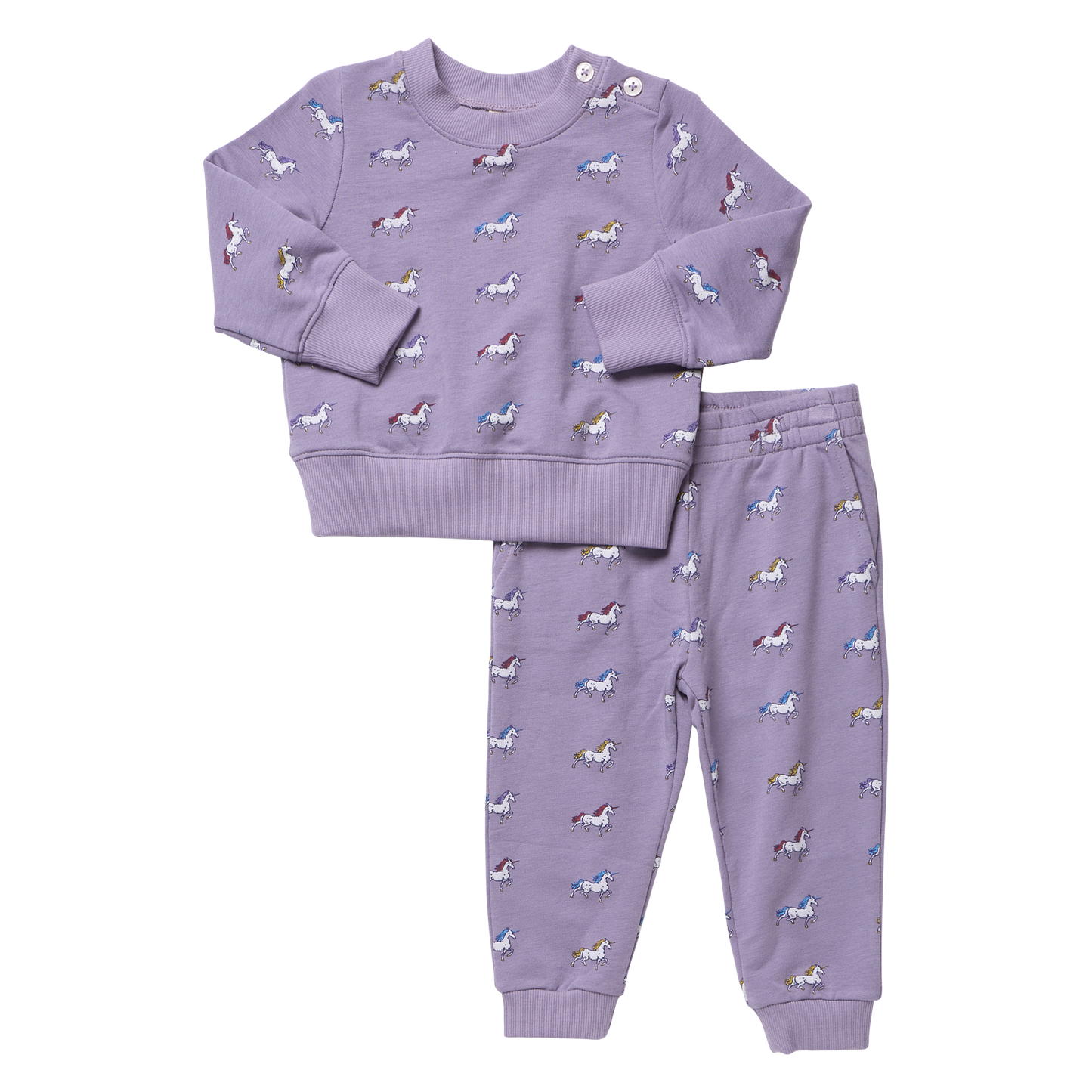 Baby Jax Jogger Set - Rainbow Unicorns
