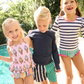 Boys Swim Trunk - Multi Stripe