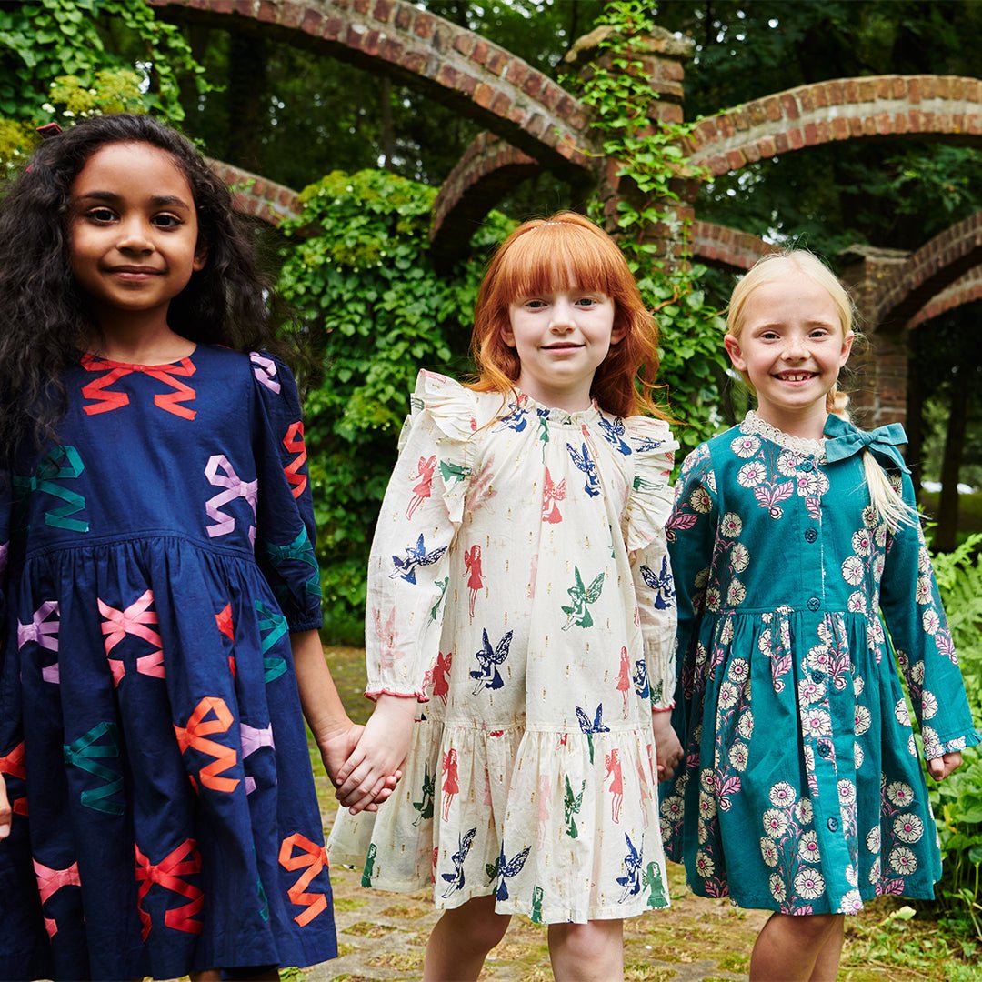 Girls Harper Dress - Woodland Fairies | Pink Chicken