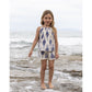 Mer St Barth Colette Girls' Top and Short Set La Creme Ikat