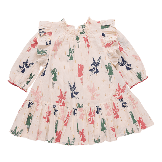 Girls Harper Dress - Woodland Fairies | Pink Chicken