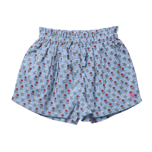 Girls Theodore Short - Light Blue Carnation