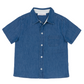 boys chambray short sleeve button down shirt