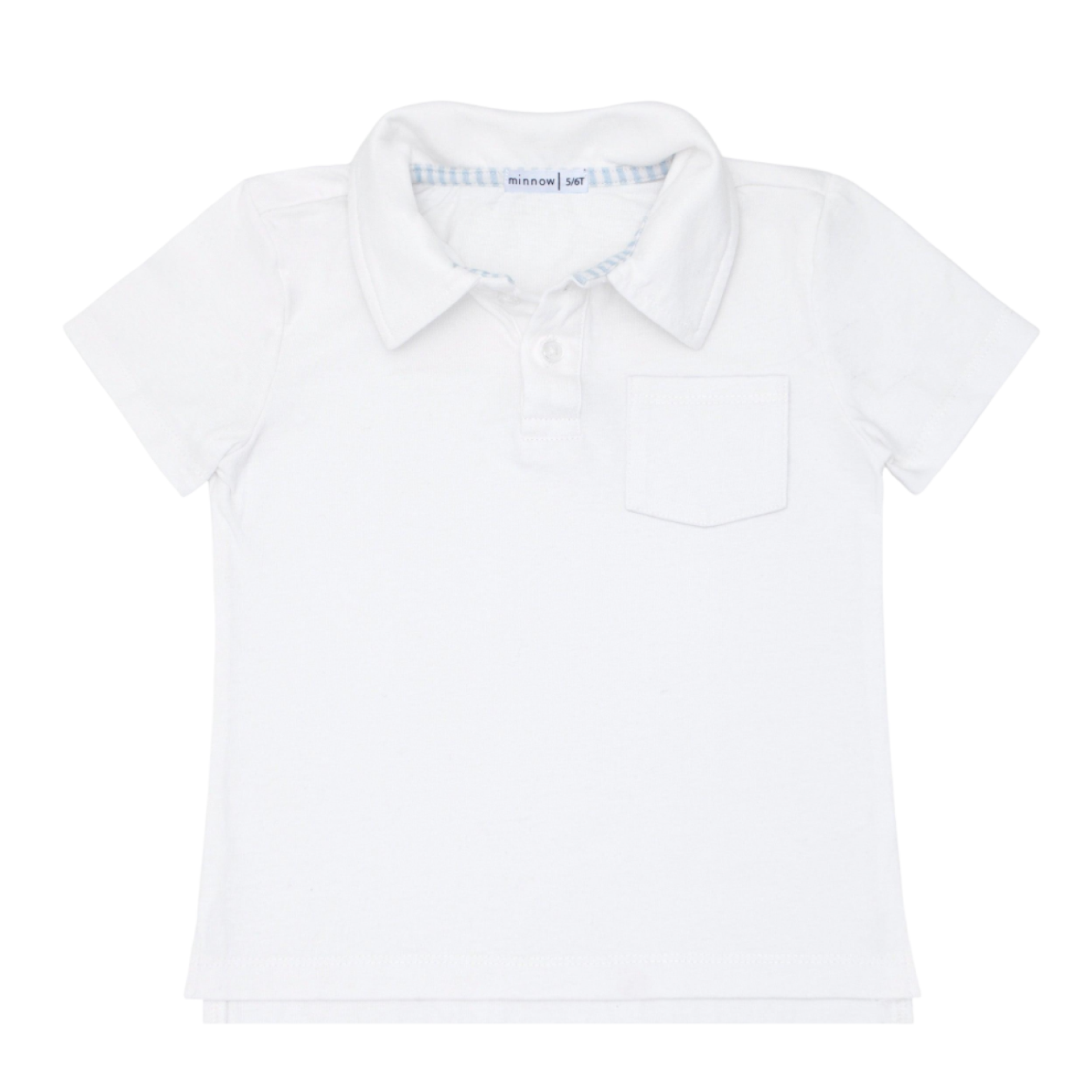 boys white cotton polo
