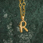 Bubble Diamond Initial Necklace - Large