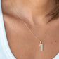 Bubble Diamond Initial Necklace - Small