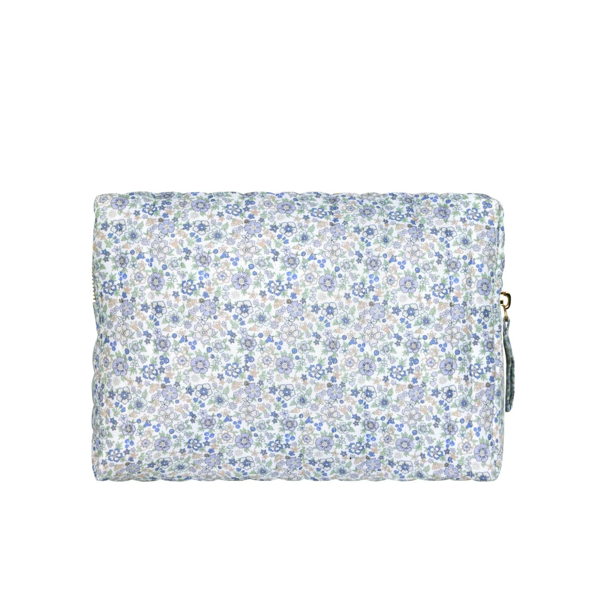 slate floral travel pouch