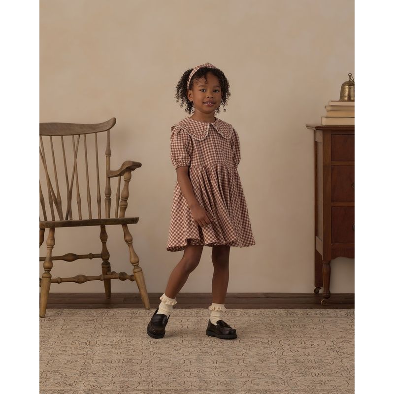 Camille Dress || Brick Check