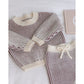 CHUNKY KNIT PANT || CHERRY STRIPE