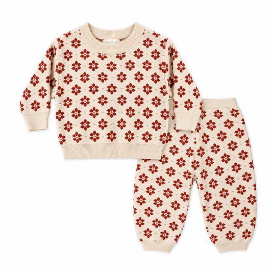 Shiloh Sweater Set || Poinsettia