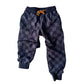 Kids Muted Athletic Checkerboard Joggers - Black