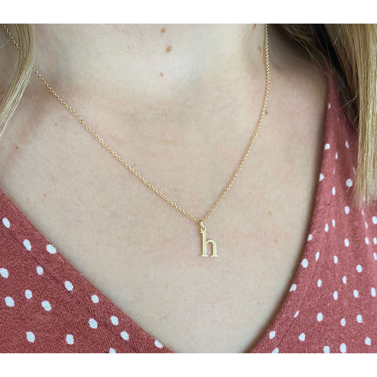 14k Initial Necklace