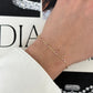 ruby gemstone by the inch bracelet