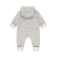 ITTY ONESIE WITH HOOD - STRIPE BLUE