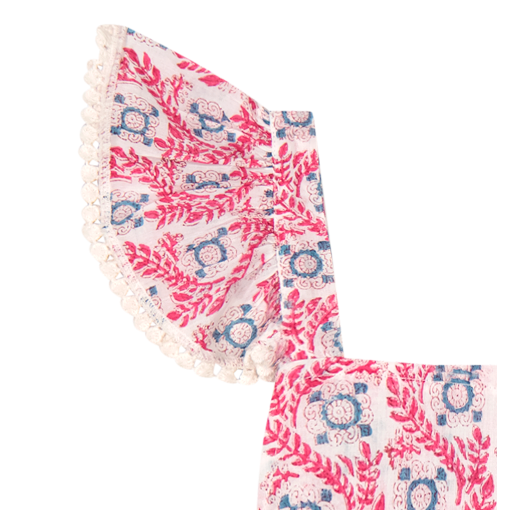 Mer St Barth Chloe Baby Romper Jaipur Bloom
