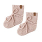 Knit Booties || Blush