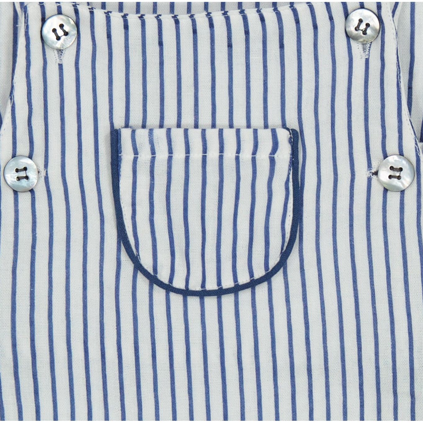 Mer St Barth Julien Baby Boy Romper Marine Stripe