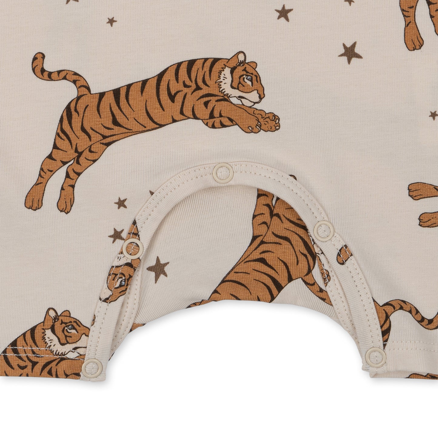 basic romper - tiger sand