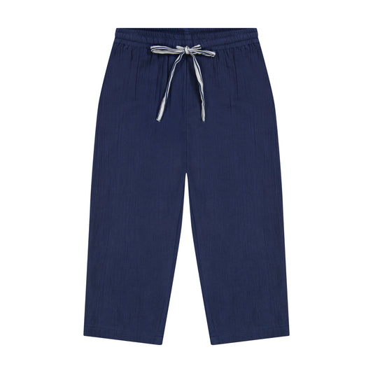 Mer St Barth La Plage Boys Drawstring Pants Lapis Blue