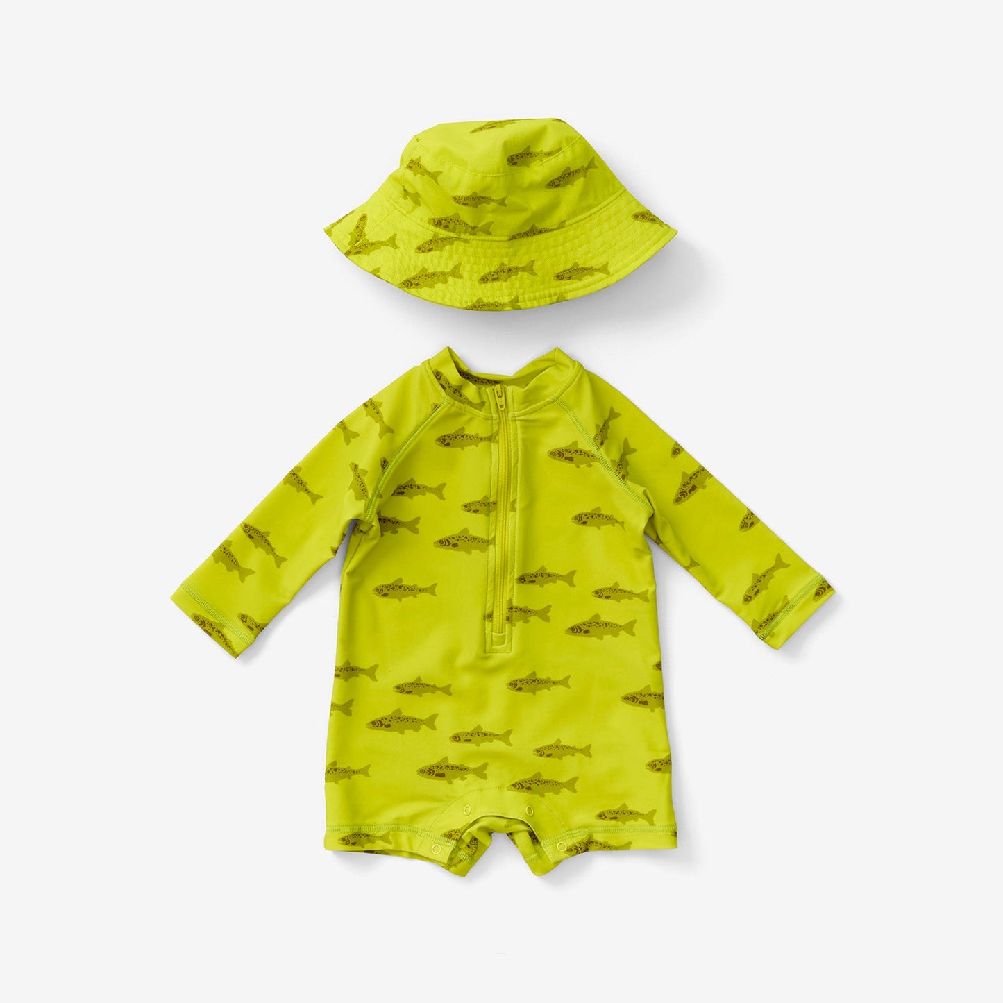 Sun Hat - Salmon | Chartreuse
