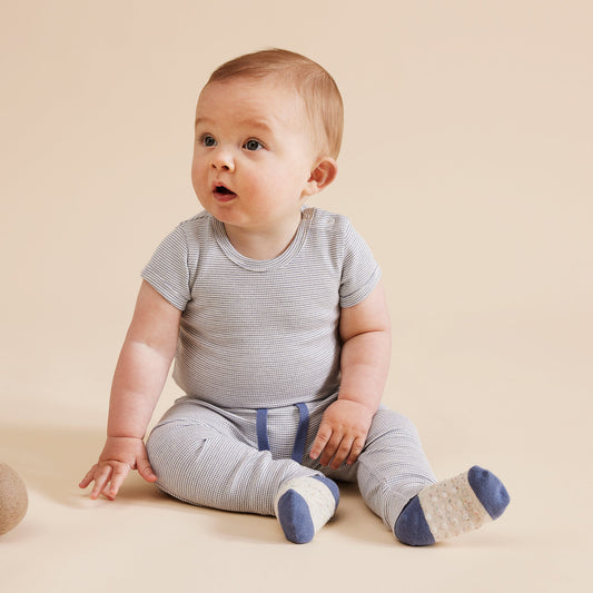 Organic Stripe Rib Legging