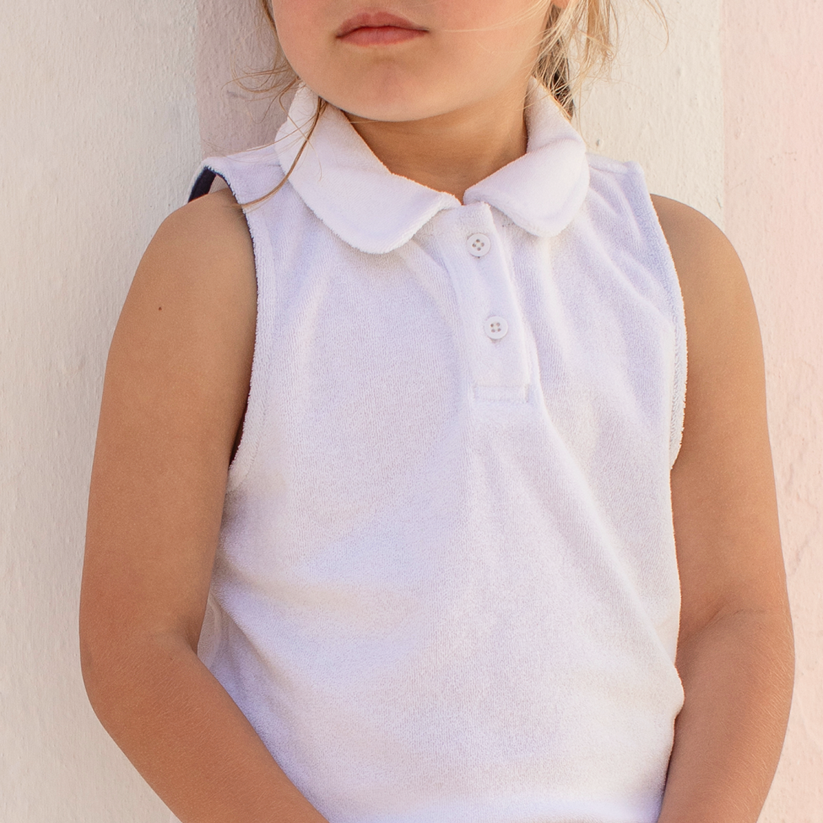 white french terry tennis tank top and skort set
