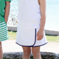 white french terry tennis tank top and skort set
