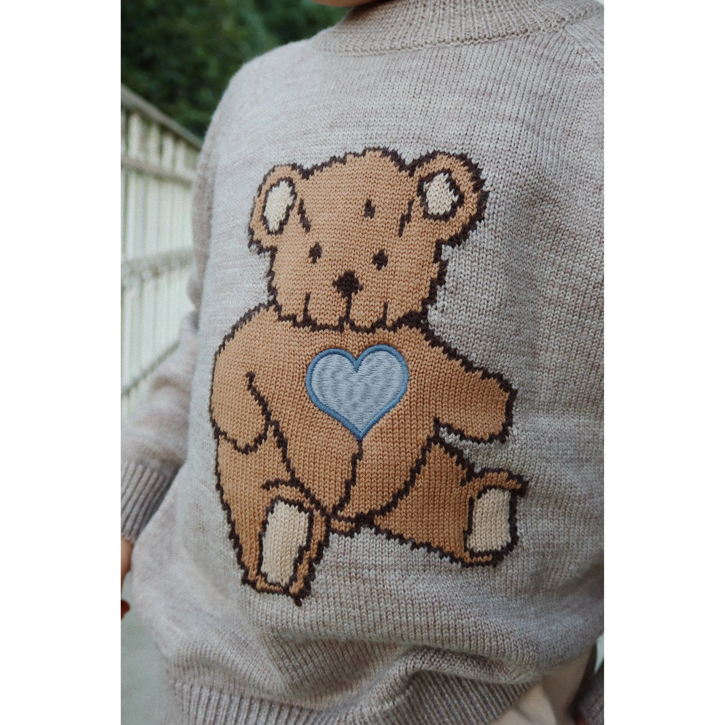 BILLI KNIT SWEATER - TEDDY BEAR