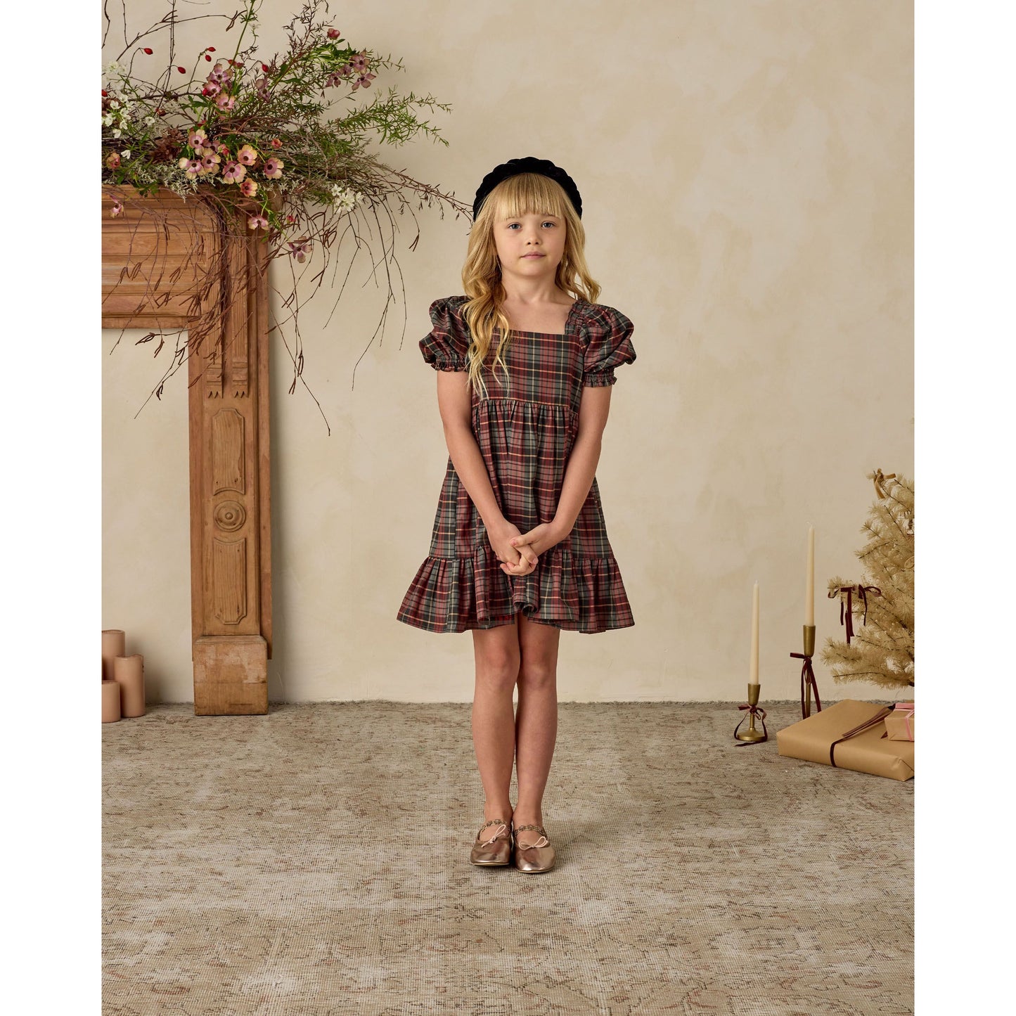 Louella Dress | Winter Tartan
